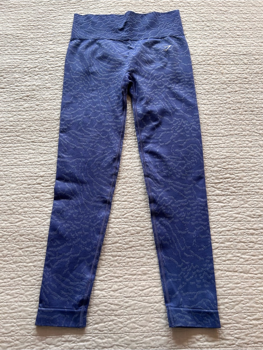 Gymshark Adapt Animal Periwinkle Textured High-Waist Seamless Leggings